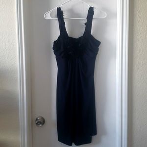 Navy Ruffle Dress